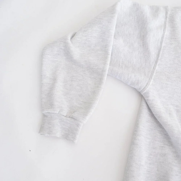 Vintage 90S Lee Heavyweight  Gray Put-In-Bay Airport Crew Neck Sweater XL - Picture 9 of 10